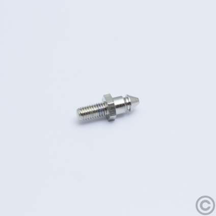 Båtbeslag/kula M5 gänga mutter mässing förnicklad stud with nut and thread brass nickelplated 905-10 M20.jpg