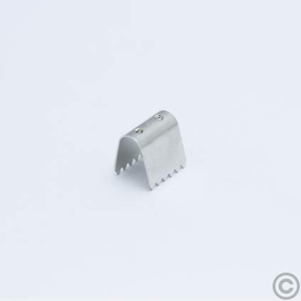 Beslag/Klammer/Amortisörklammer Mässing Förnicklad Brass Nickelplated Chord Clip 8mm 10100-8 M20.jpg